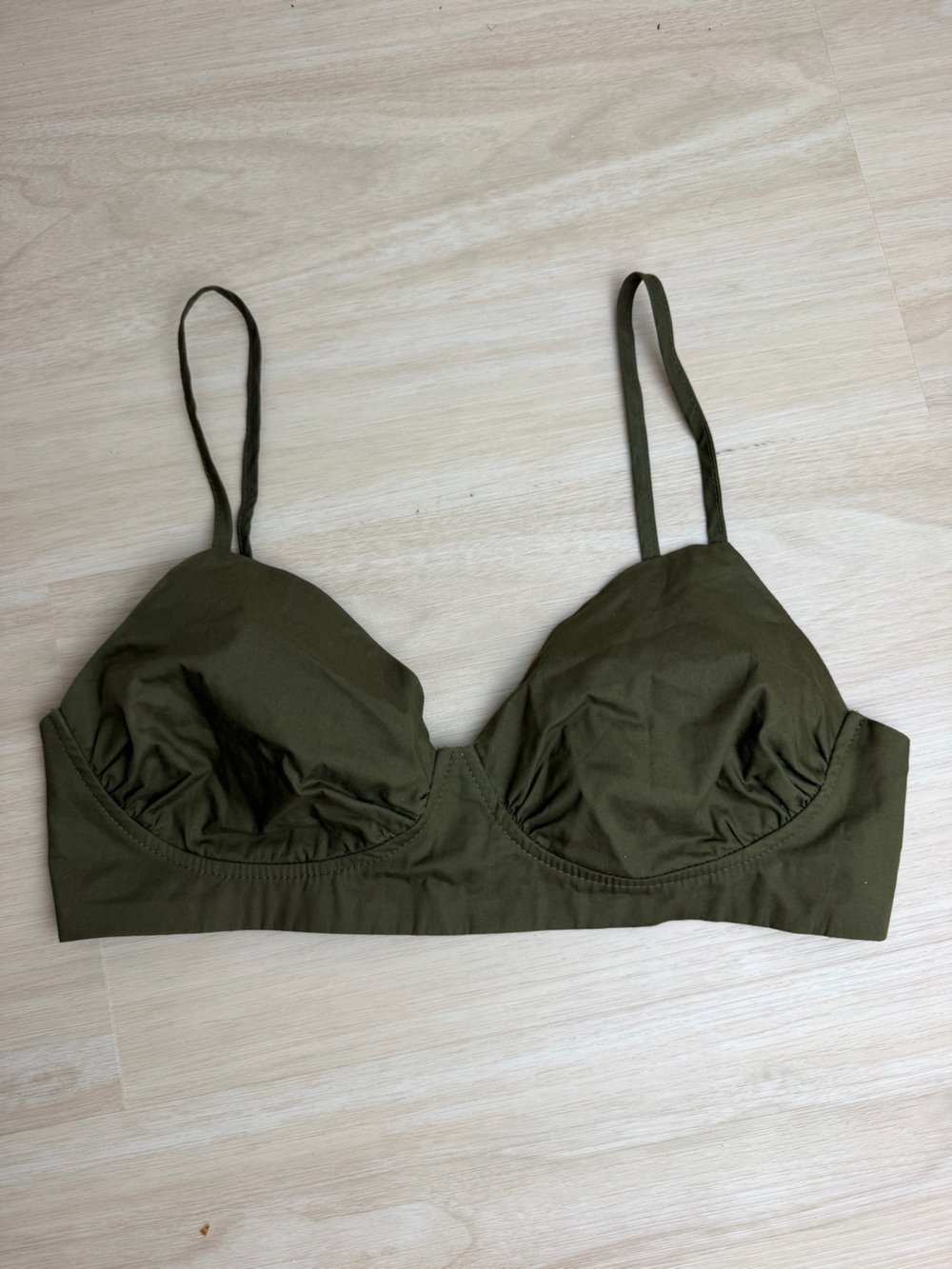 COMMENSE Olive Green Bralette size Small